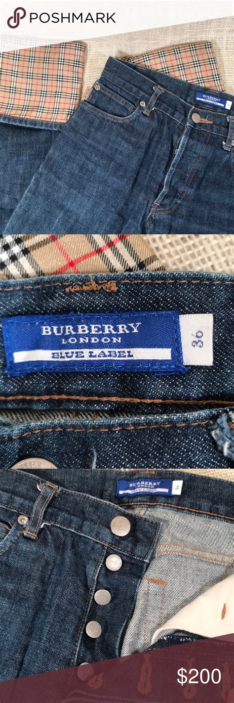 burberry london blue label jeans|burberry clothing for men.